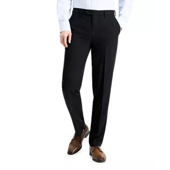 Nautica Mens Size 32 x 30 Black  Modern fit Dress Pants Stretch NEW - Picture 1 of 2
